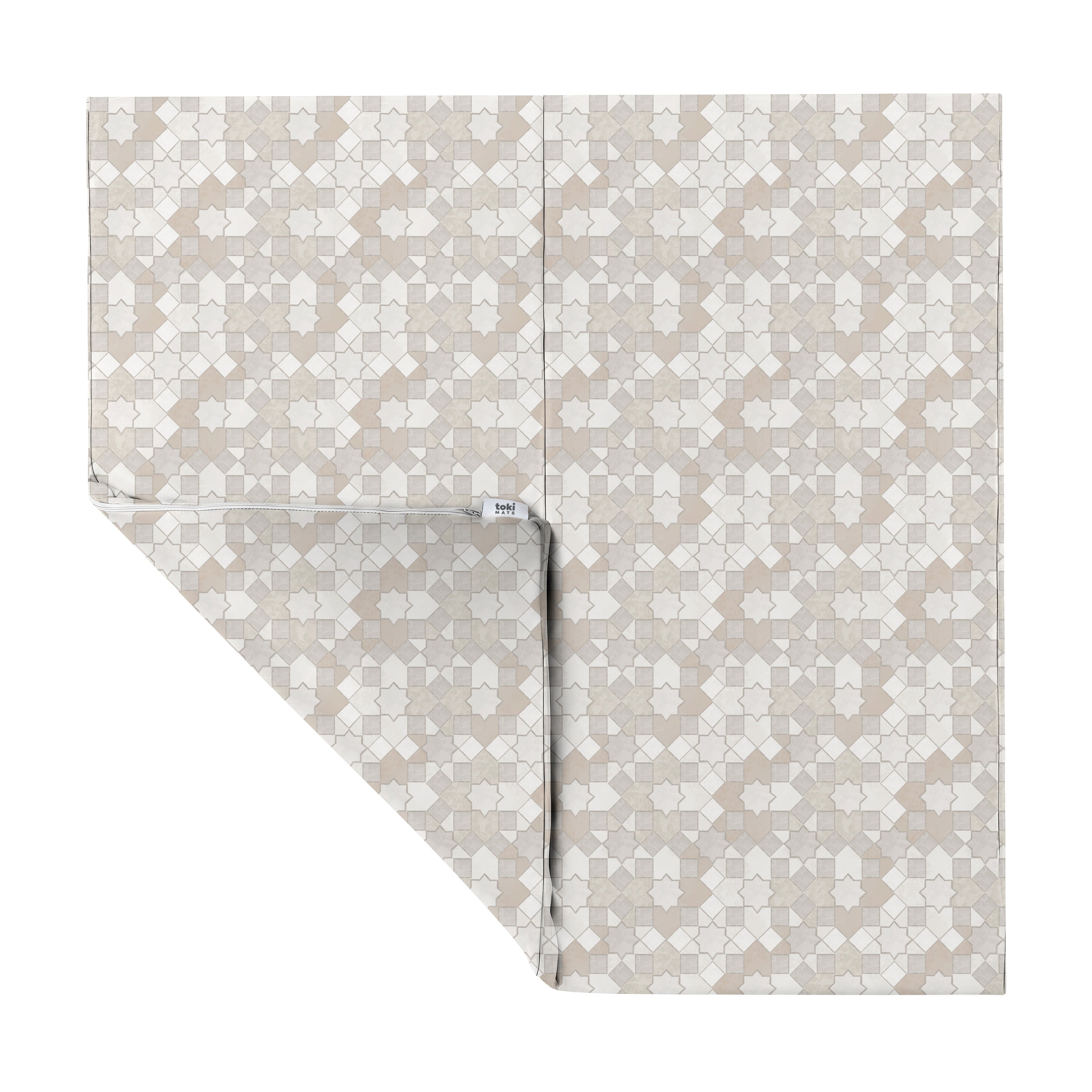 Toki Kids Grey Mosaic Vegan Leather Mat | Playroom Avenue