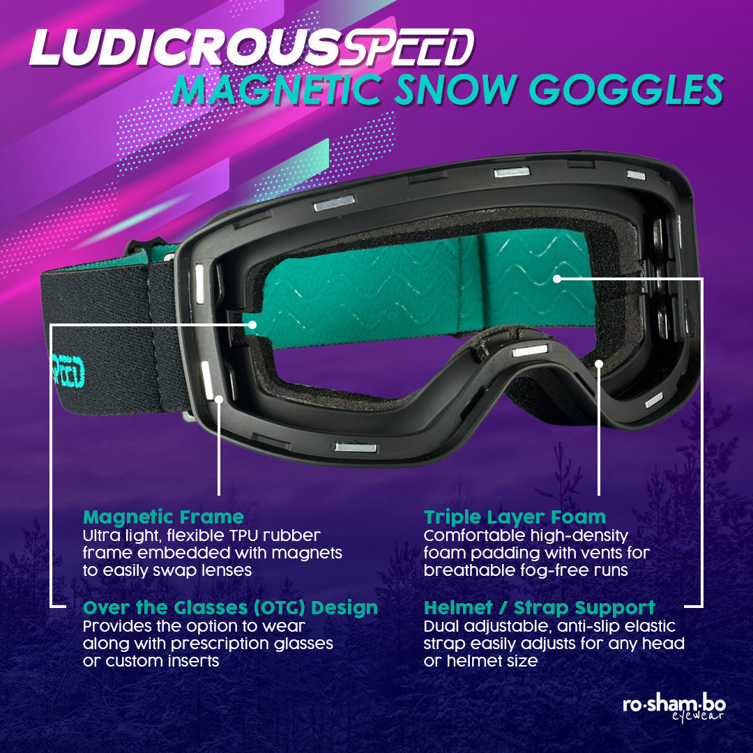 ro•sham•bo eyewear Ludicrous Speed Snow Goggles Set | Youth | Playroom Avenue