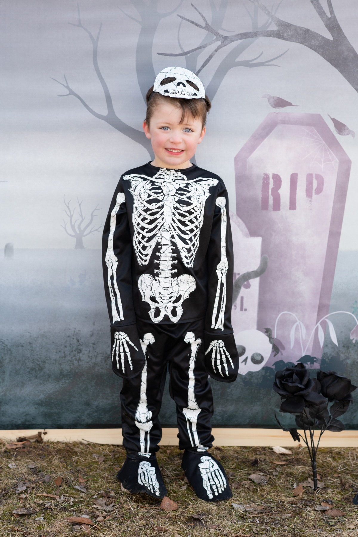 Great Pretenders Glow in the Dark Skeleton Shirt, Pants & Mask
