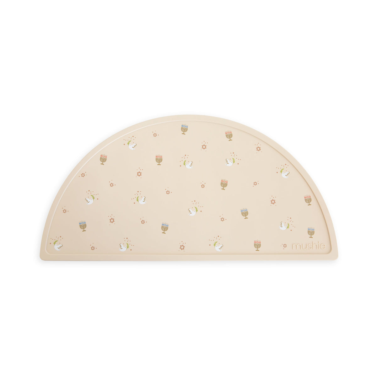 Mushie Silicone Placemat Hanukkah Doves | Playroom Avenue