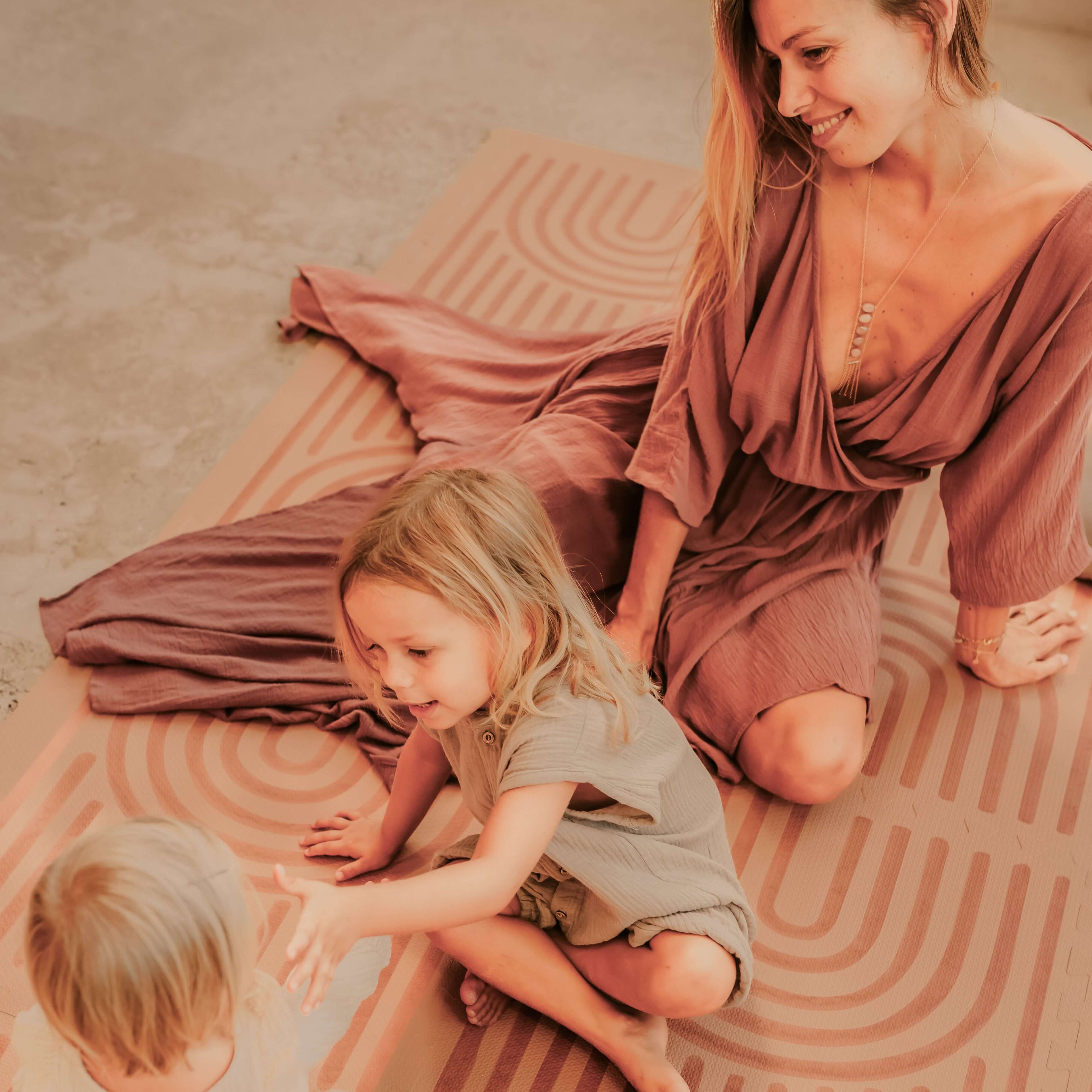 Toddlekind Haven Playmat | Linear - Camel | Playroom Avenue