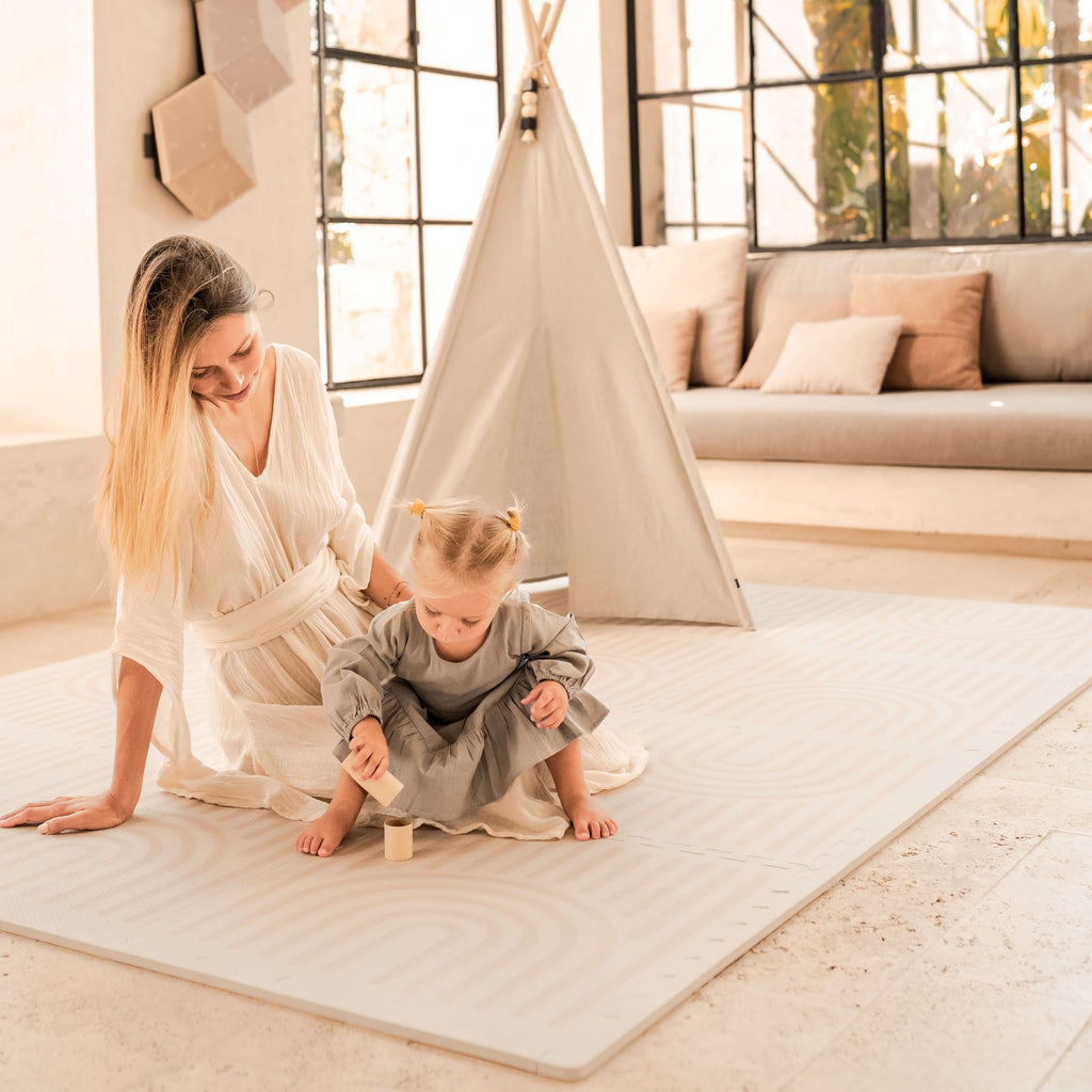 Toddlekind Haven Playmat | Linear - Linen | Playroom Avenue