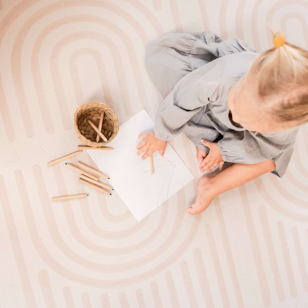 Toddlekind Haven Playmat | Linear - Linen | Playroom Avenue