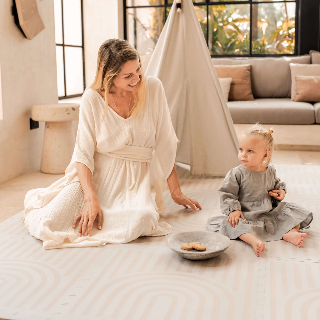 Toddlekind Haven Playmat | Linear - Linen | Playroom Avenue