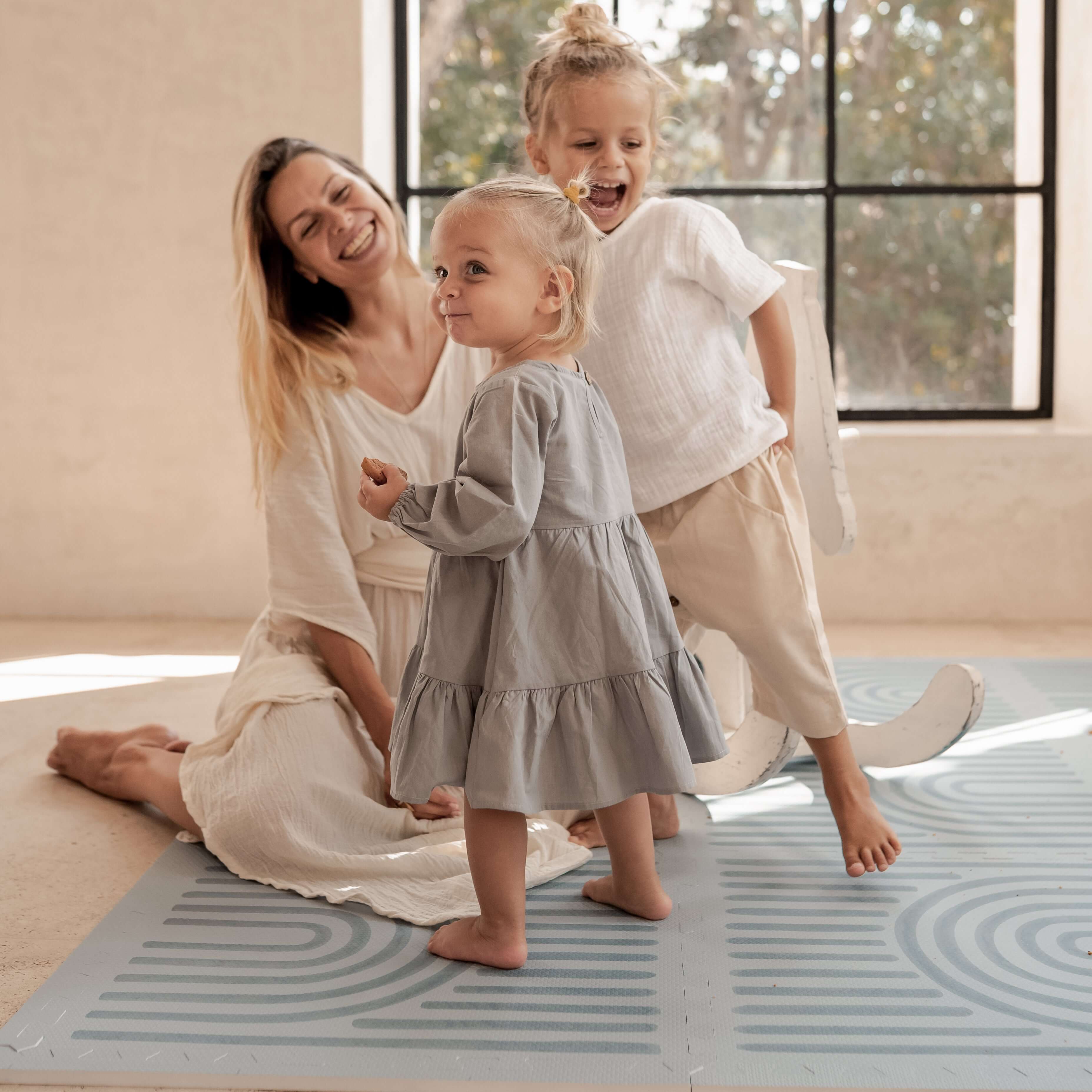 Toddlekind Haven Playmat | Linear - Mineral | Playroom Avenue