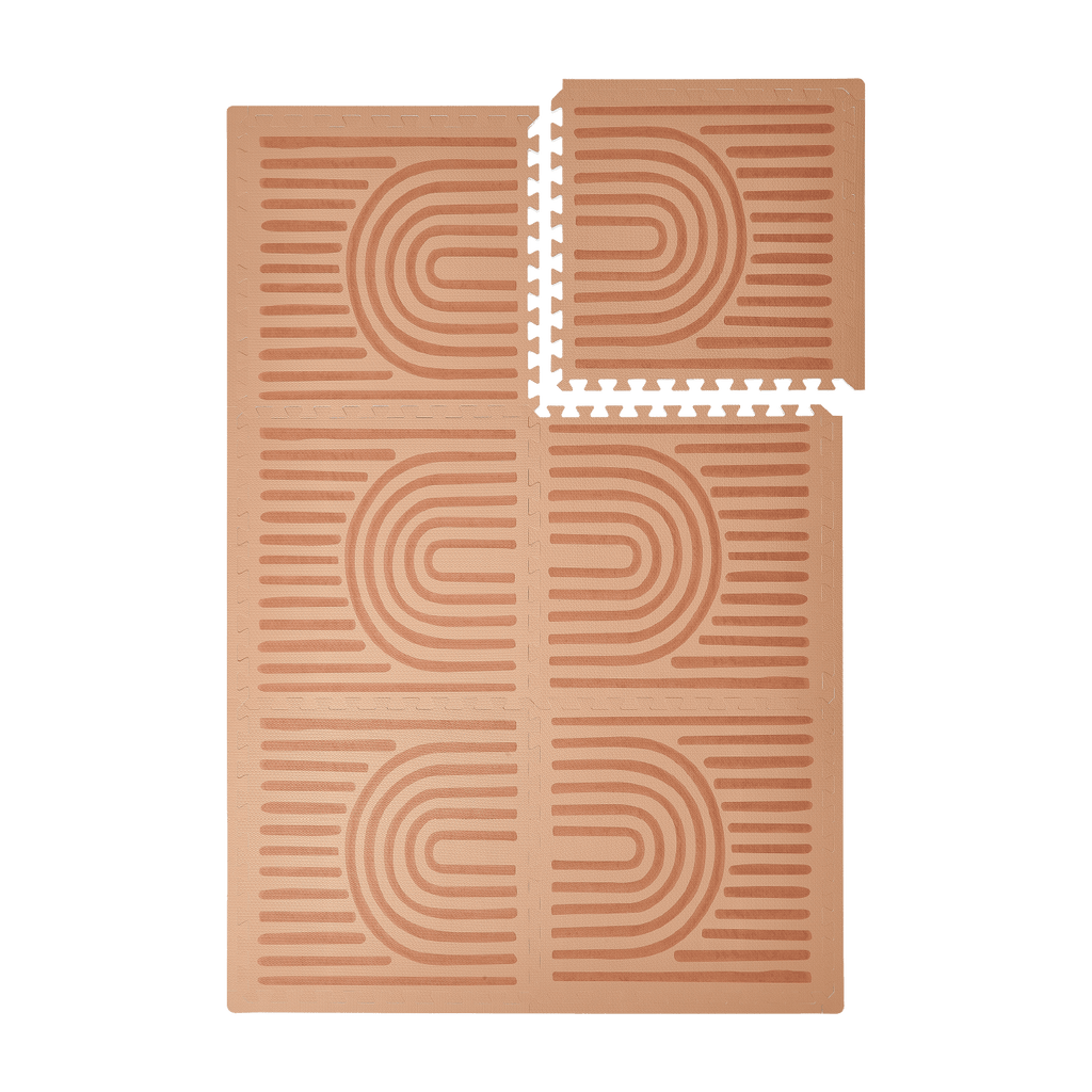 Toddlekind Haven Playmat | Linear - Camel | Playroom Avenue