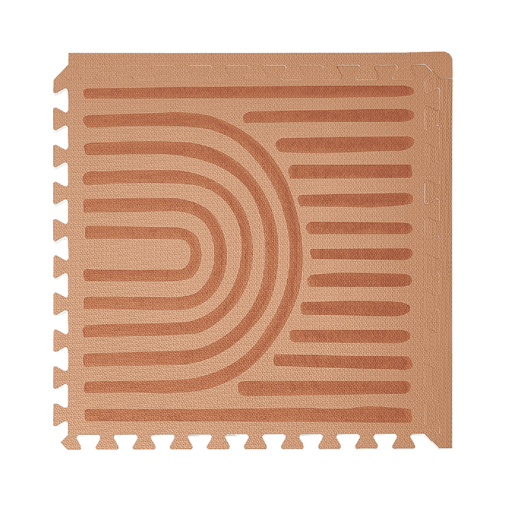 Toddlekind Haven Playmat | Linear - Camel | Playroom Avenue