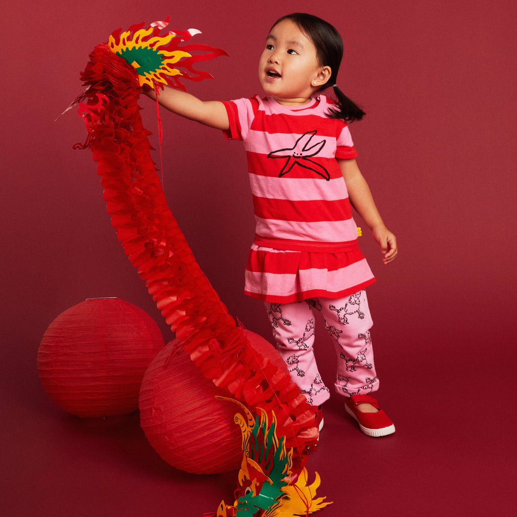 Mon Coeur Recycled Cotton Stripe Starfish Baby T-Shirt | Playroom Avenue