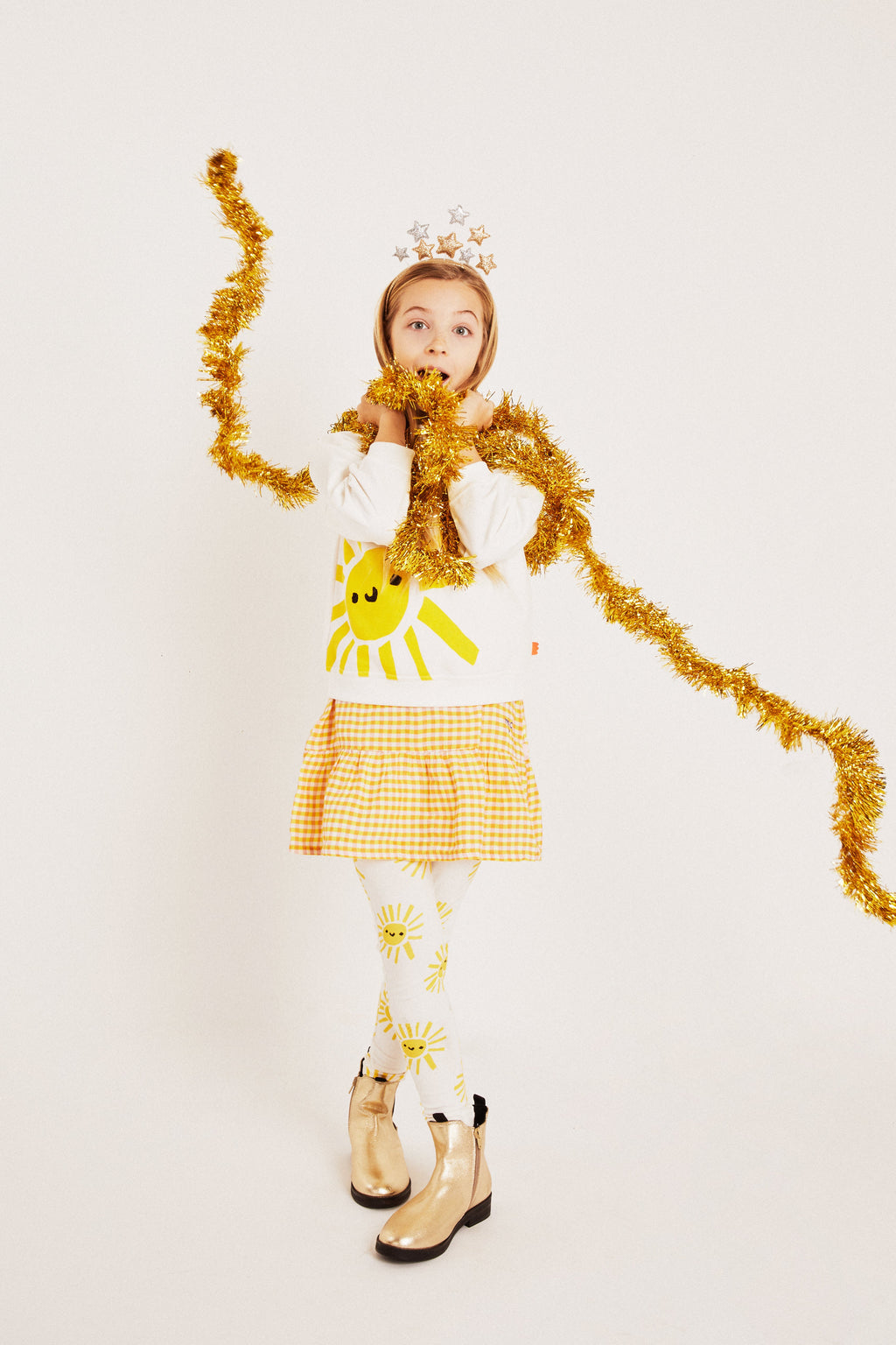 Mon Coeur Recycled Cotton Sun Kid Leggings | Playroom Avenue