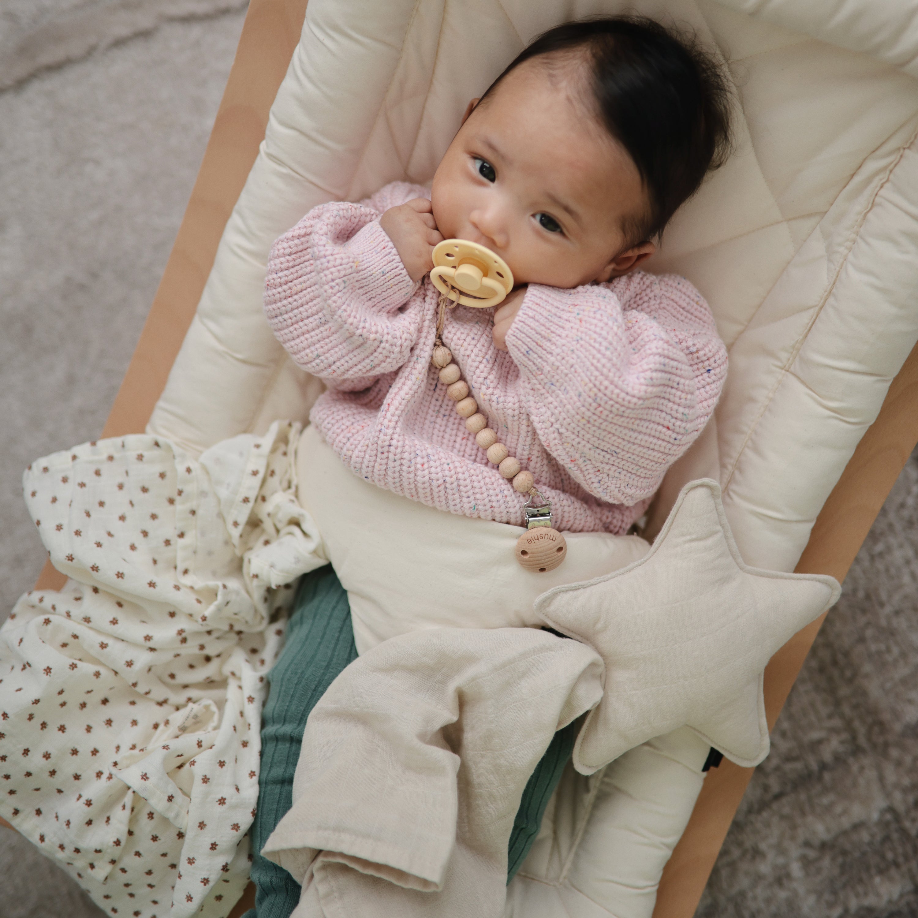 Mushie Star Lovey Blanket | Playroom Avenue