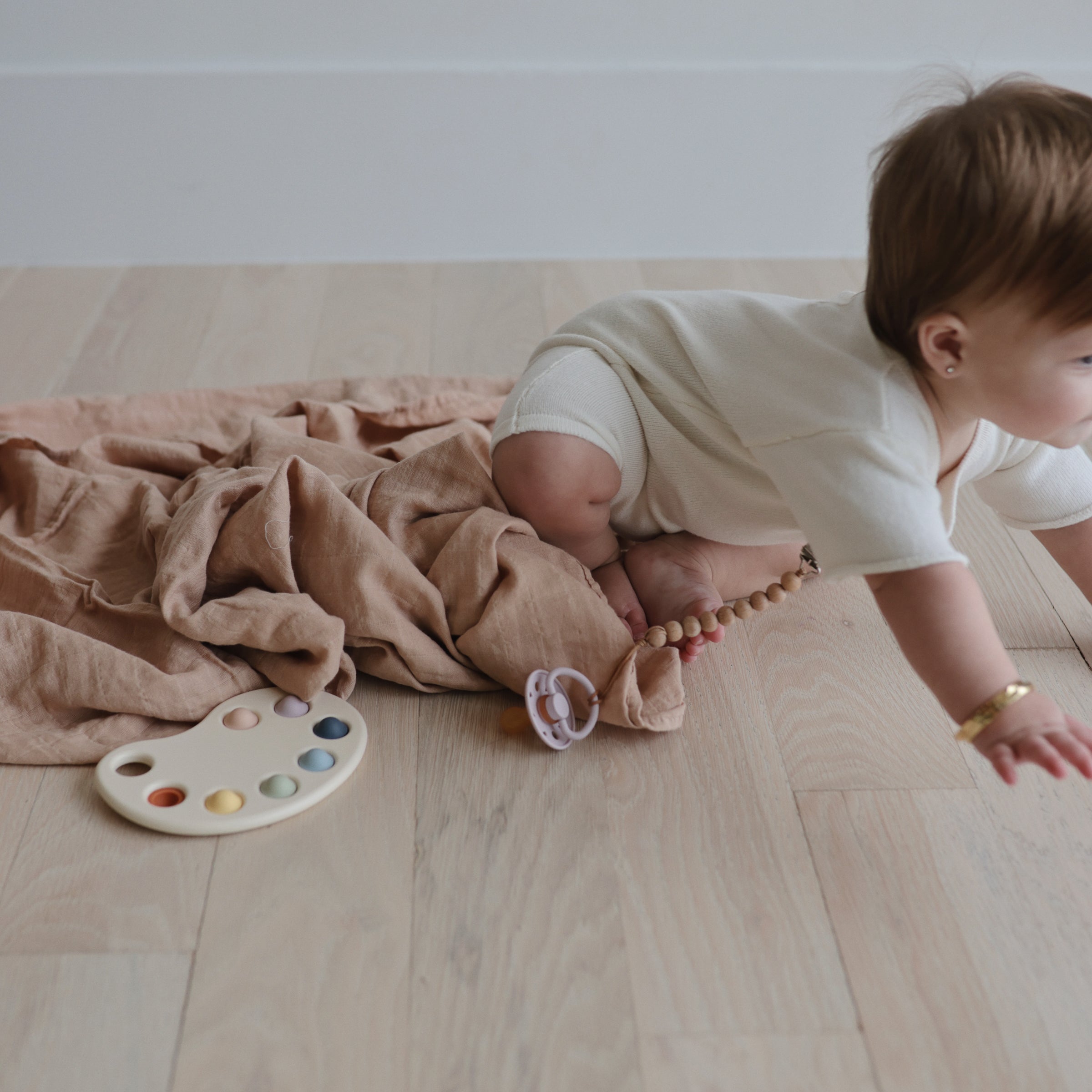 Mushie Organic Cotton Muslin Swaddle Blanket | Playroom Avenue