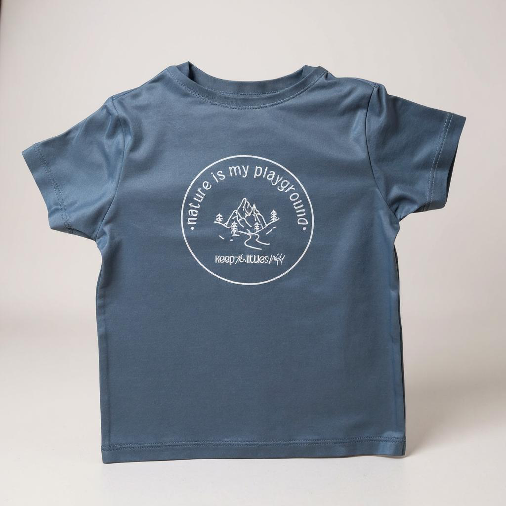 Keep the Littles Wild Blue bamboo nature is my playground | Playroom Avenue