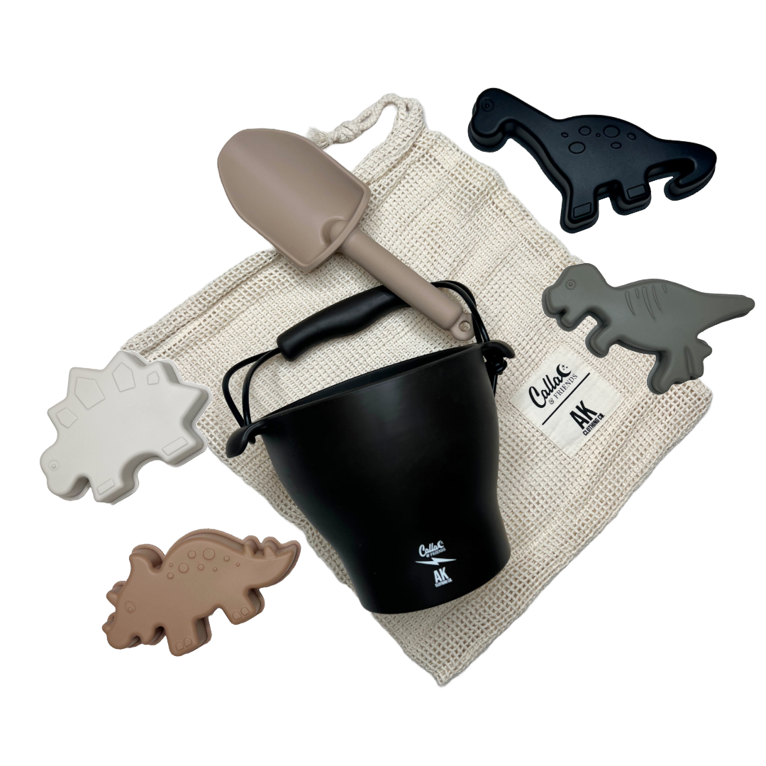Calla and Friends AK Clothing x C&F Dino Silicone Beach Toy Set | Playroom Avenue