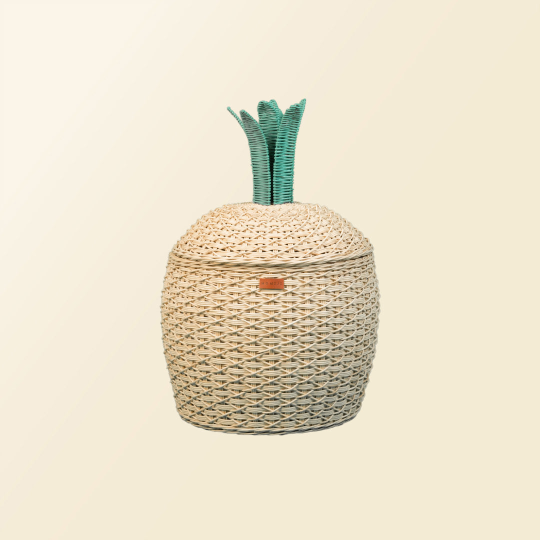 Momiji Pineapple Storage Basket Large - Natural | Playroom Avenue