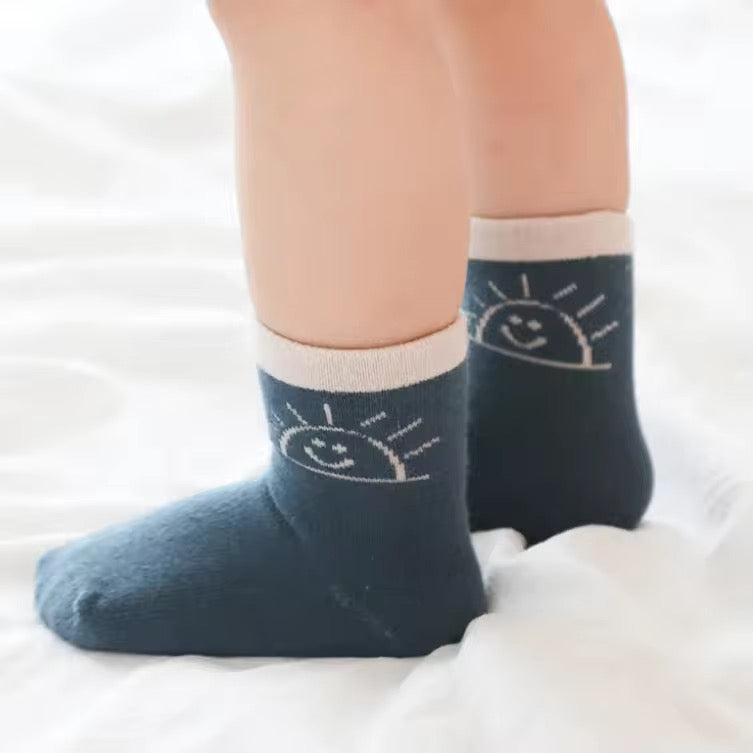 ozznekshoes Organic Cotton Kids’ Socks |Sunset Socks for Toddlers | Playroom Avenue