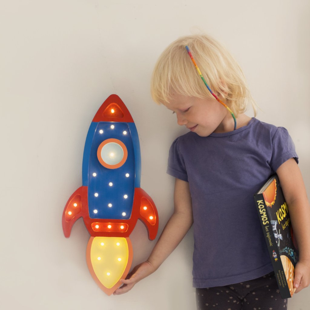 Little Lights Rocket Ship Lamp | Playroom Avenue
