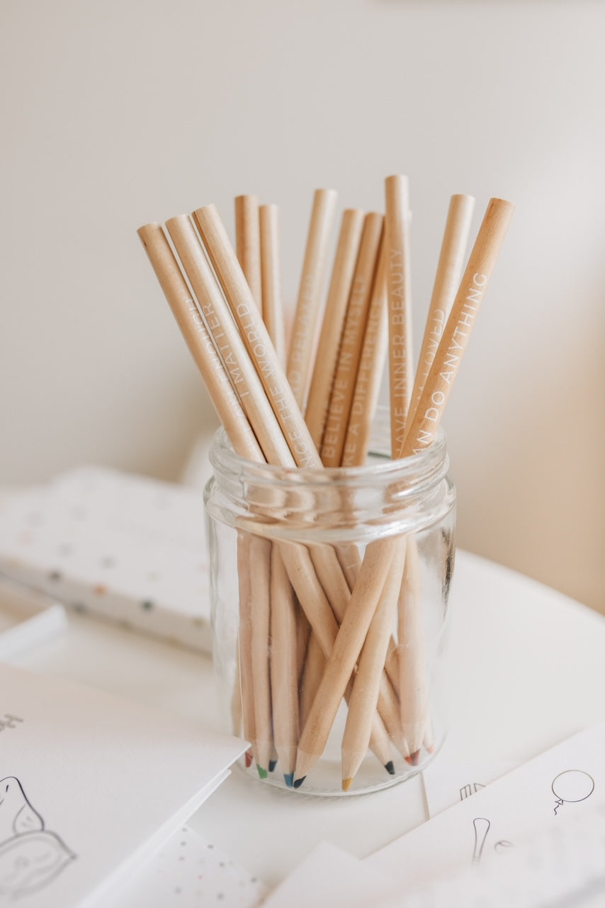 Mindful And Co AFFIRMATION COLOURING PENCILS | Playroom Avenue