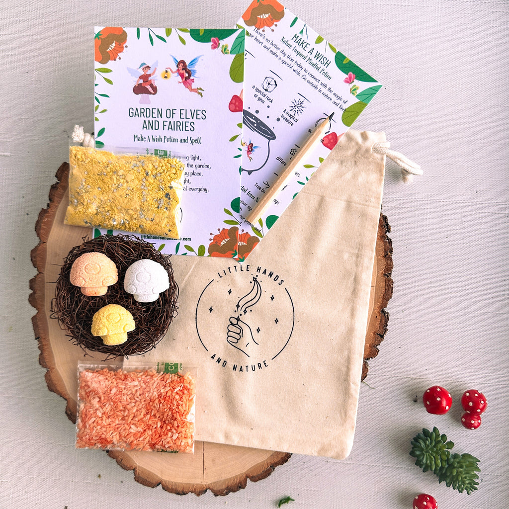 Little Hands and Nature Garden of Elves and Fairies Potion Pouch - Party Favor | Playroom Avenue