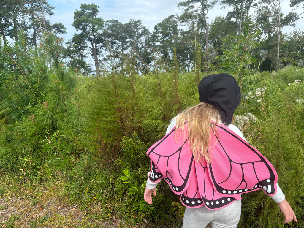 Jack Be Nimble Pink Monarch Butterfly Wings Costume | Playroom Avenue