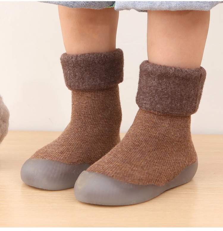 Ozznekshoes Cozy Sock Shoes for Kids- Warm First Walker Shoes | Fleece Lined | Playroom Avenue
