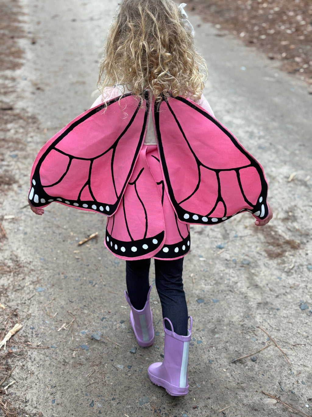 Jack Be Nimble Pink Monarch Butterfly Wings Costume | Playroom Avenue