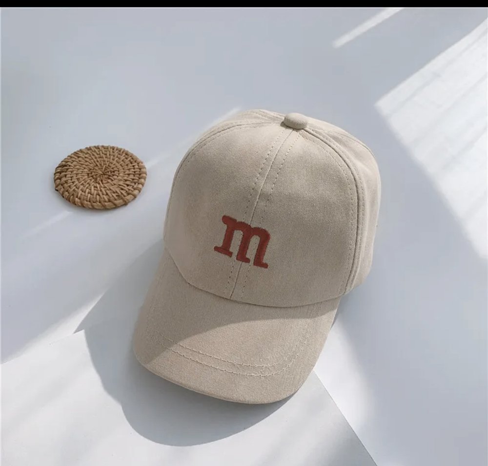 ozznekshoes M&M Baseball Hat for Kids khaki | Playroom Avenue