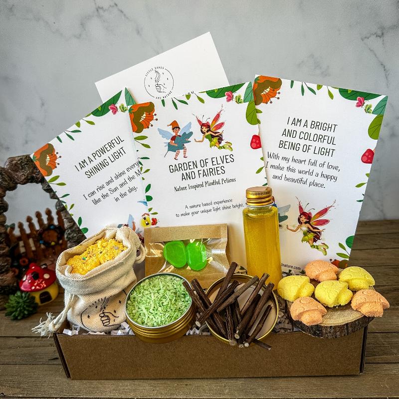 Little Hands and Nature Garden of Elves and Fairies 6 fizzy mushrooms | Playroom Avenue