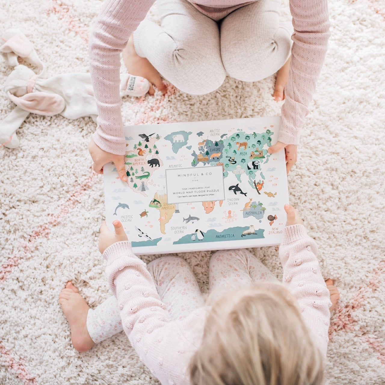 Mindful And Co World Map Floor Puzzle - Playroom Avenue
