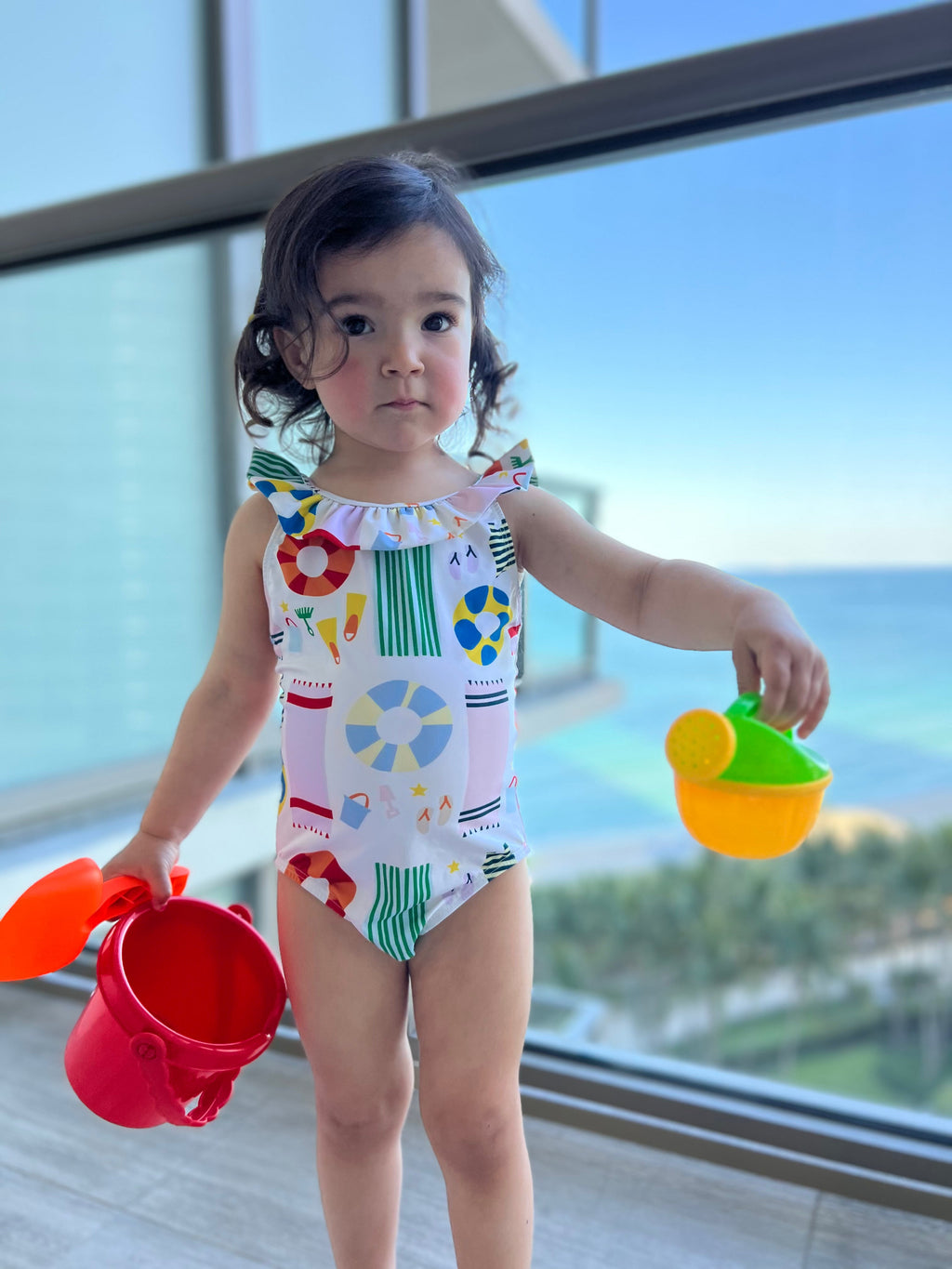 Mon Coeur Beach Baby Swimsuit | Playroom Avenue