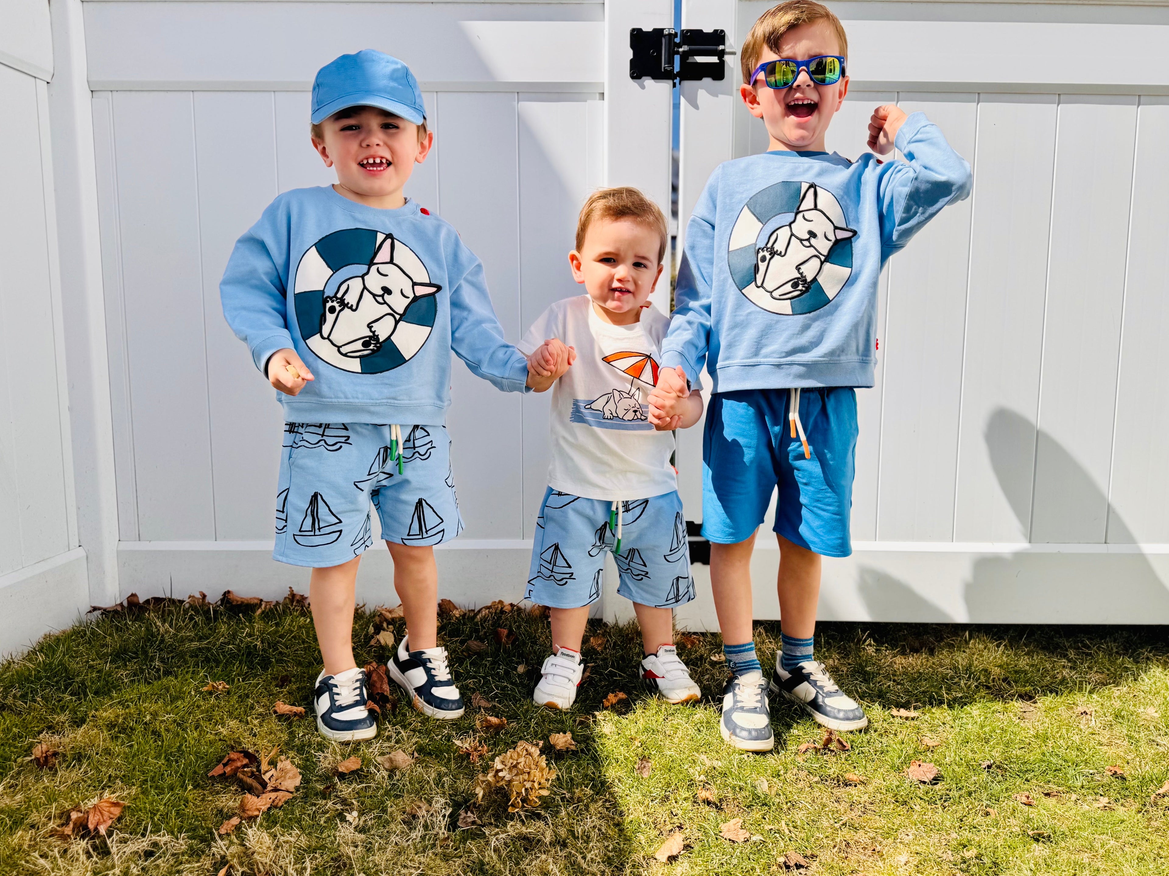 Mon Coeur Recycled Cotton Sailboat Kid Short