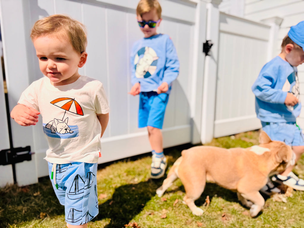 Mon Coeur Recycled Cotton Frenchie Baby T-Shirt | Playroom Avenue