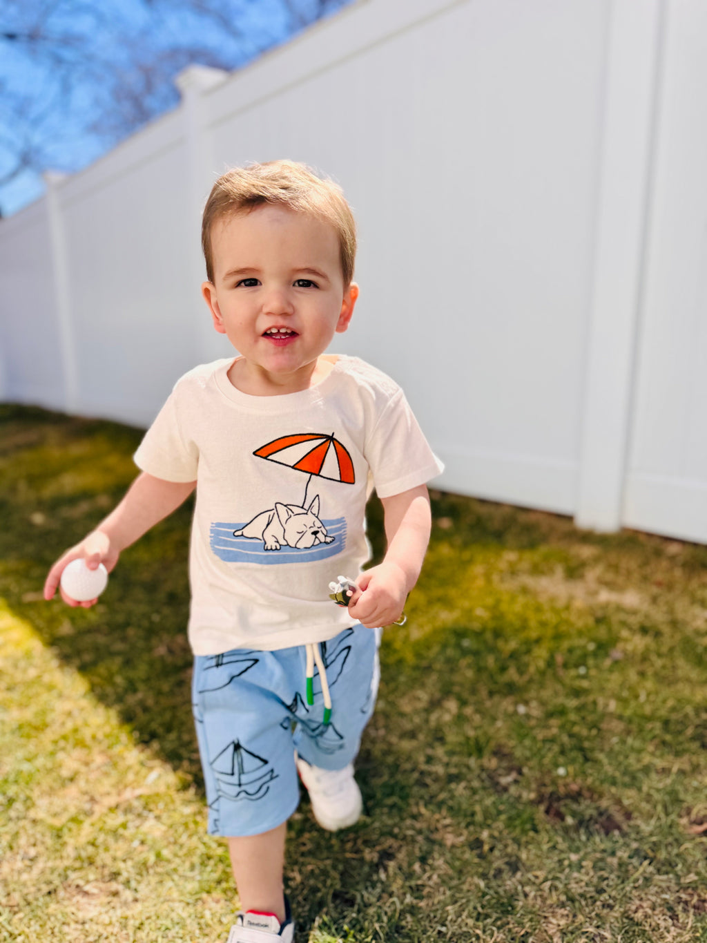 Mon Coeur Recycled Cotton Frenchie Baby T-Shirt | Playroom Avenue