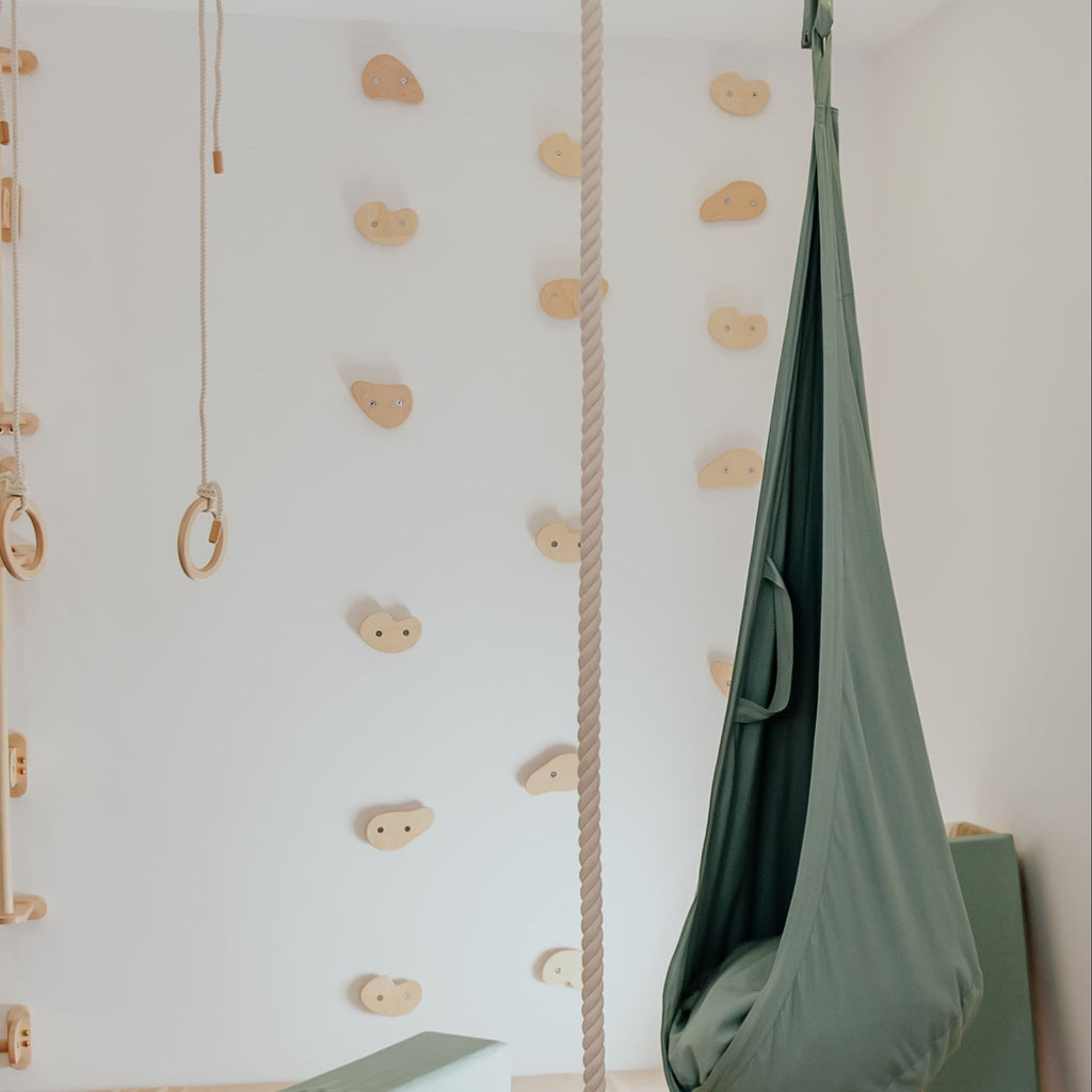 Wood and Hearts Climbing Holds | Playroom Avenue