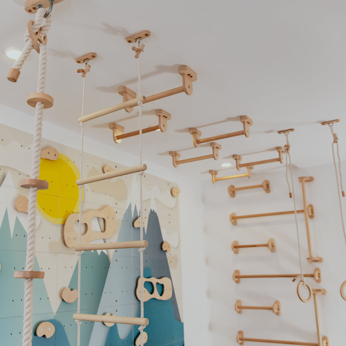 Wood and Hearts Home Monkey Bars | Playroom Avenue