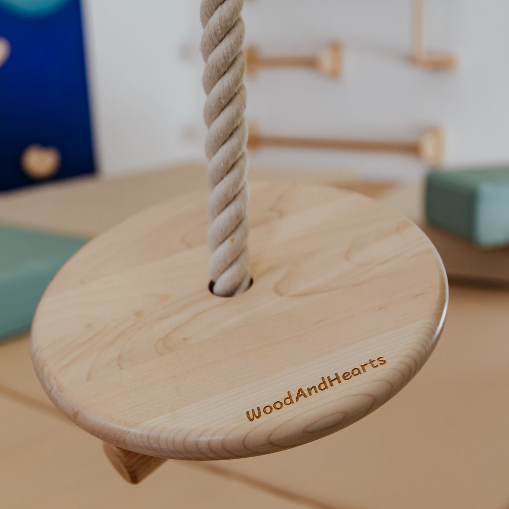 Wood and Hearts Kids Climbing Ropes | Playroom Avenue