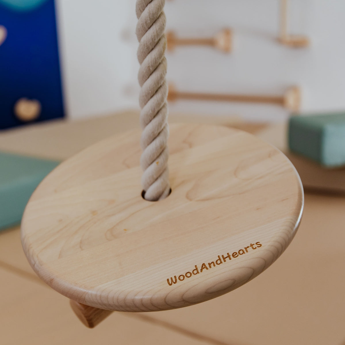 Wood and Hearts Kids Climbing Ropes | Playroom Avenue