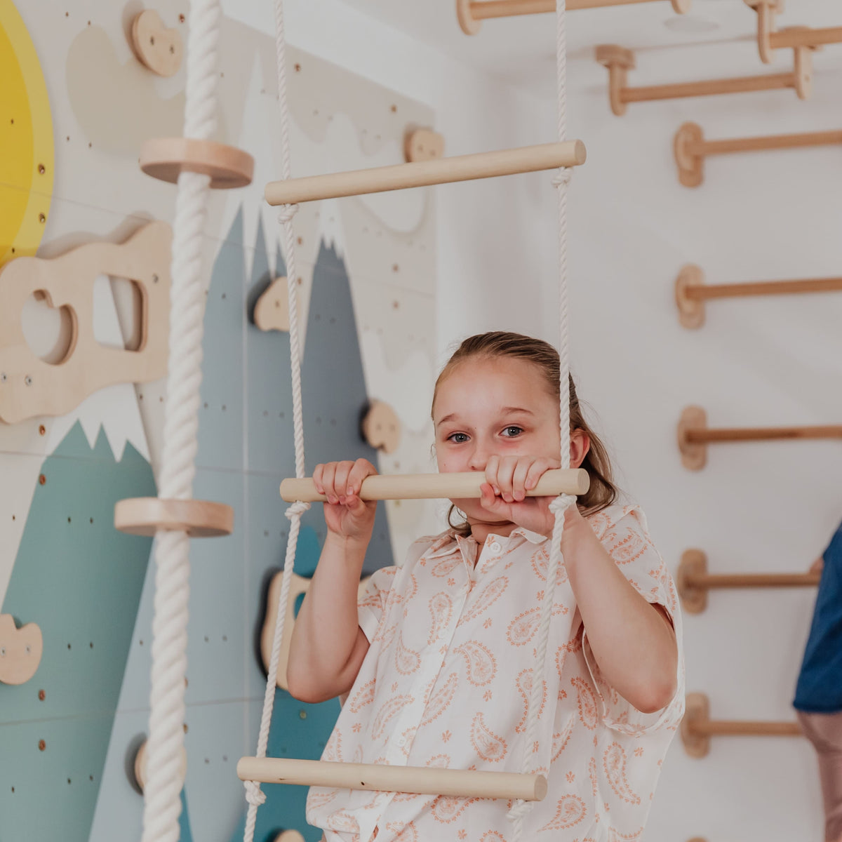 Wood and Hearts Kids Climbing Ropes | Playroom Avenue