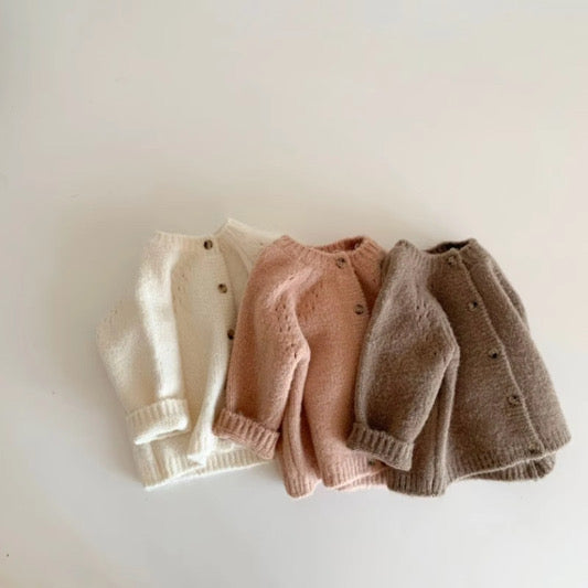 ozznekshoes Premium Organic Cotton Cardigan |Cozy Kids Sweater | Playroom Avenue