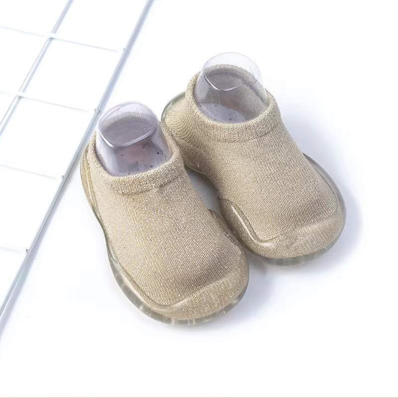 Ozznek Shoes Clear Sole Shoe-Socks for Kids khaki | Playroom Avenue