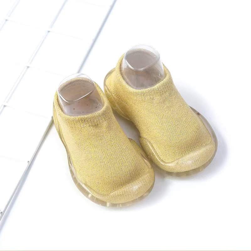 Ozznek Shoes Clear Sole Shoe-Socks for Kids pale-yellow | Playroom Avenue