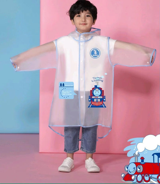 Ozznek Kids' Hooded Waterproof Raincoat- Lightweight & Durable | Playroom Avenue