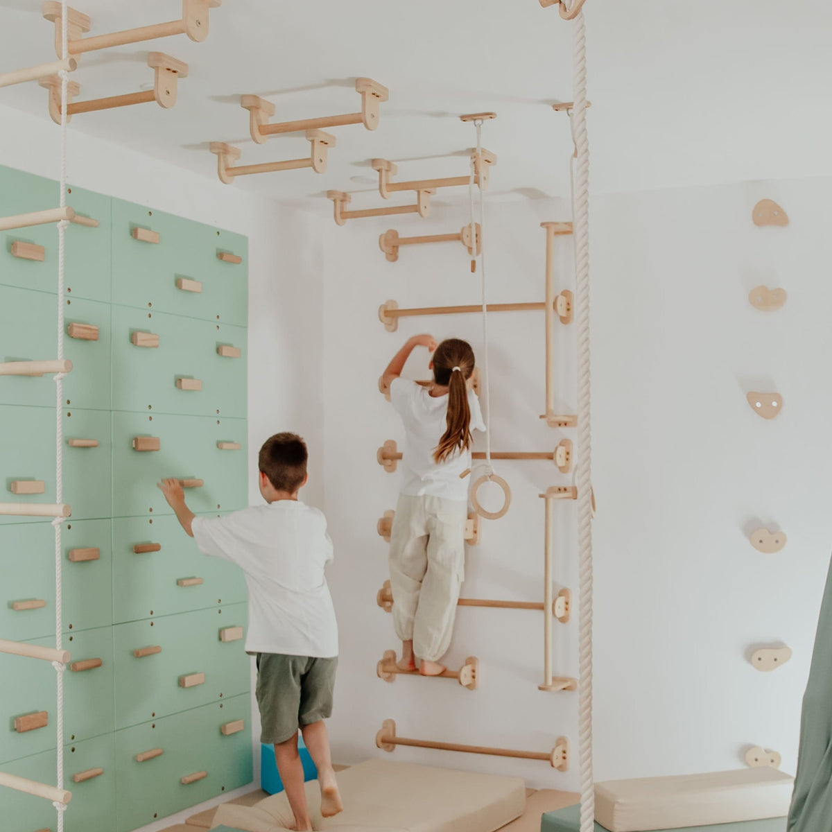 Wood and Hearts Home Monkey Bars | Playroom Avenue