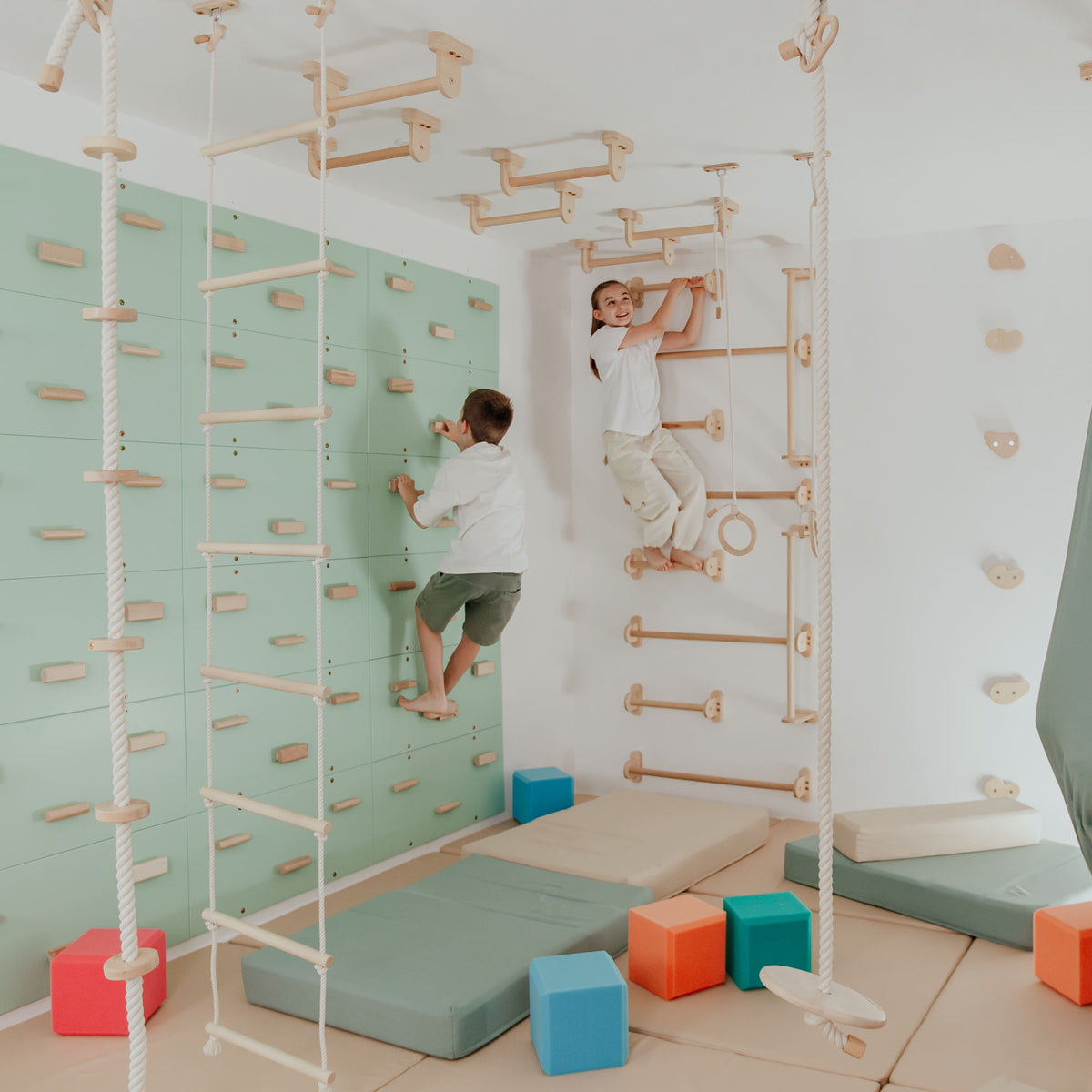 Wood and Hearts Home Monkey Bars | Playroom Avenue