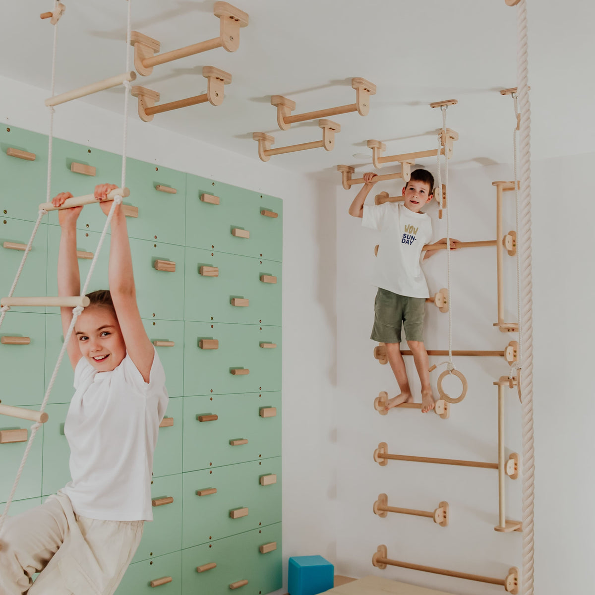 Wood and Hearts Home Monkey Bars | Playroom Avenue