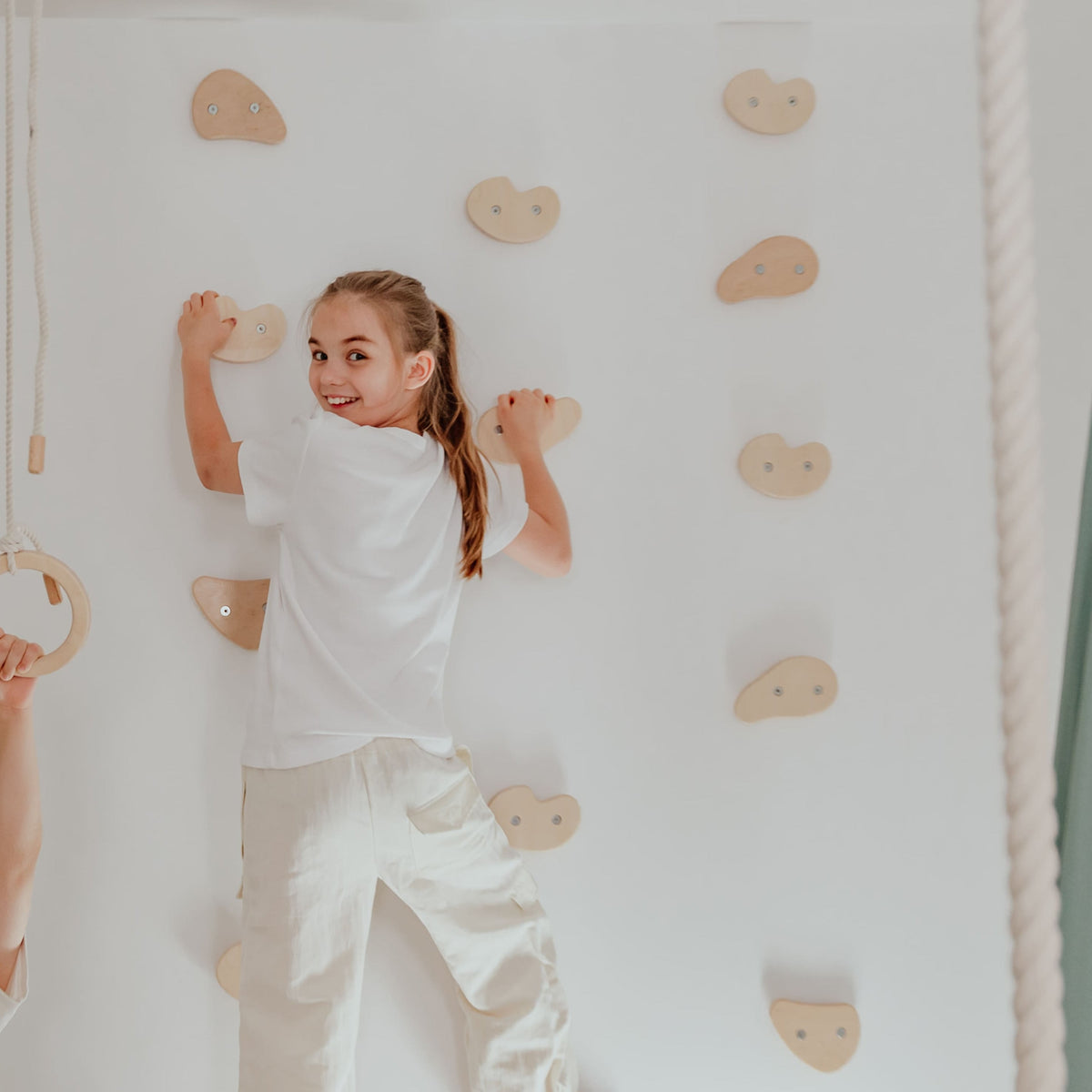 Wood and Hearts Climbing Holds | Playroom Avenue