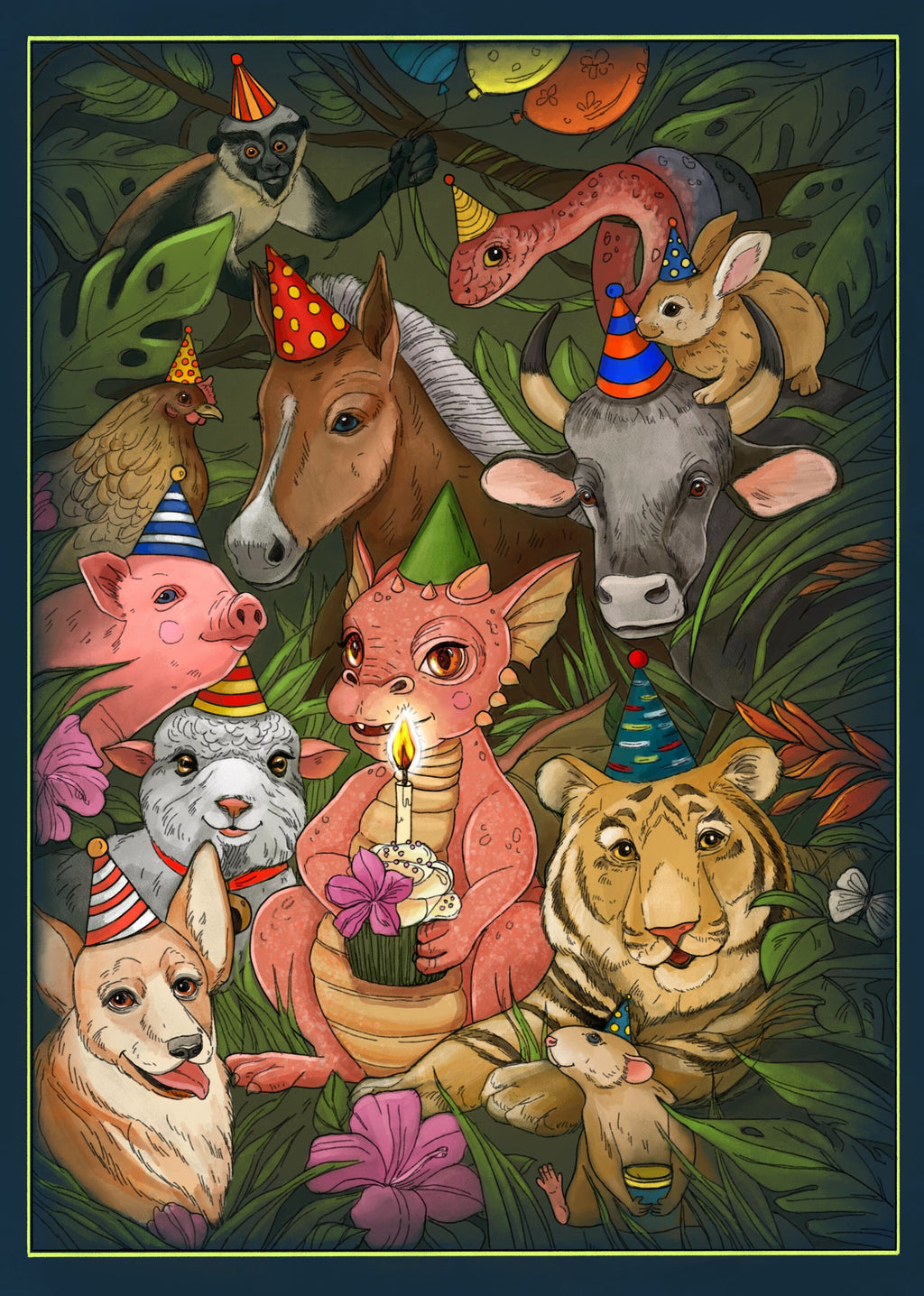 Camp Hollow Year of the Rat Cake Topper | Playroom Avenue
