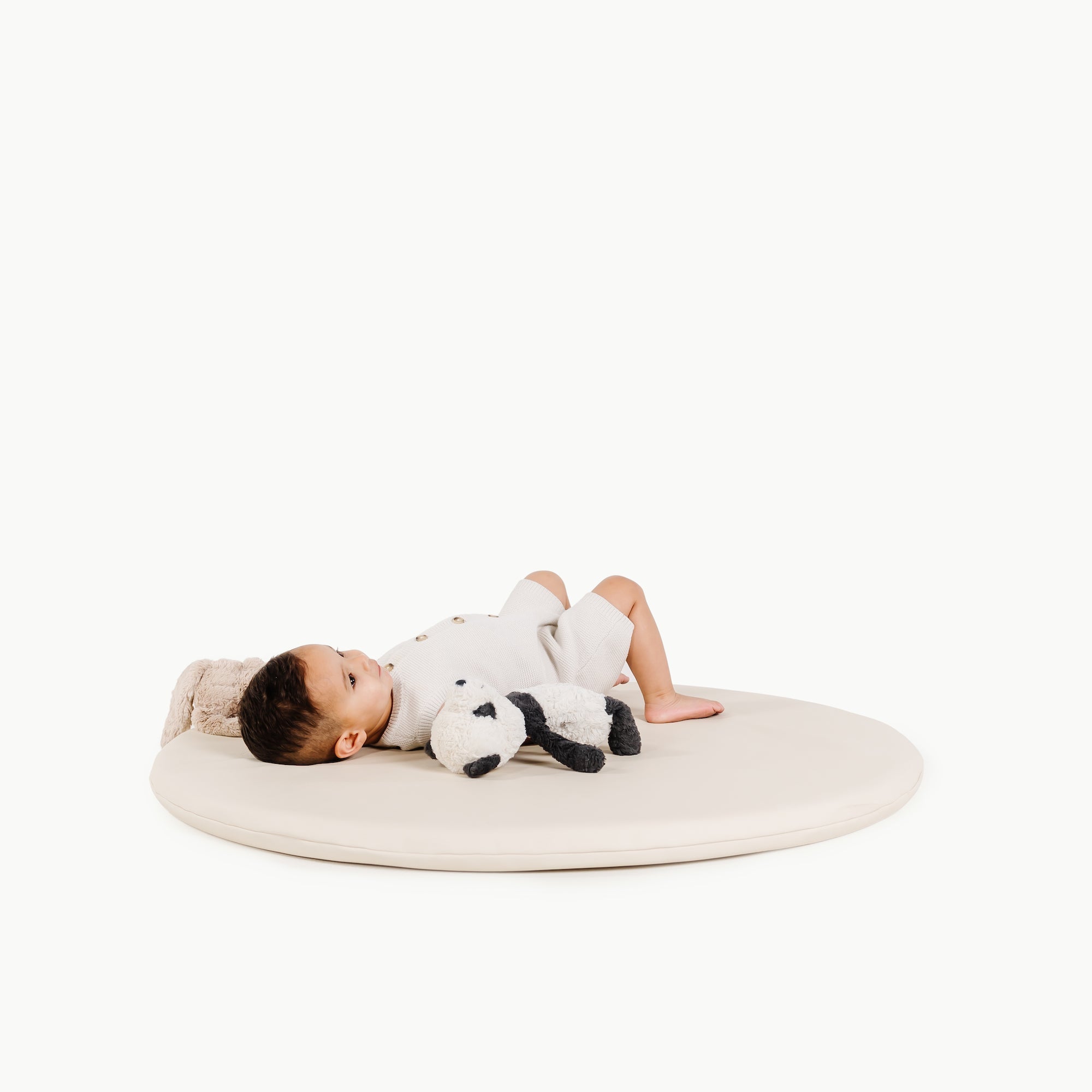 Wholesale Padded Mini Playmat Ivory Circle | Playroom Avenue