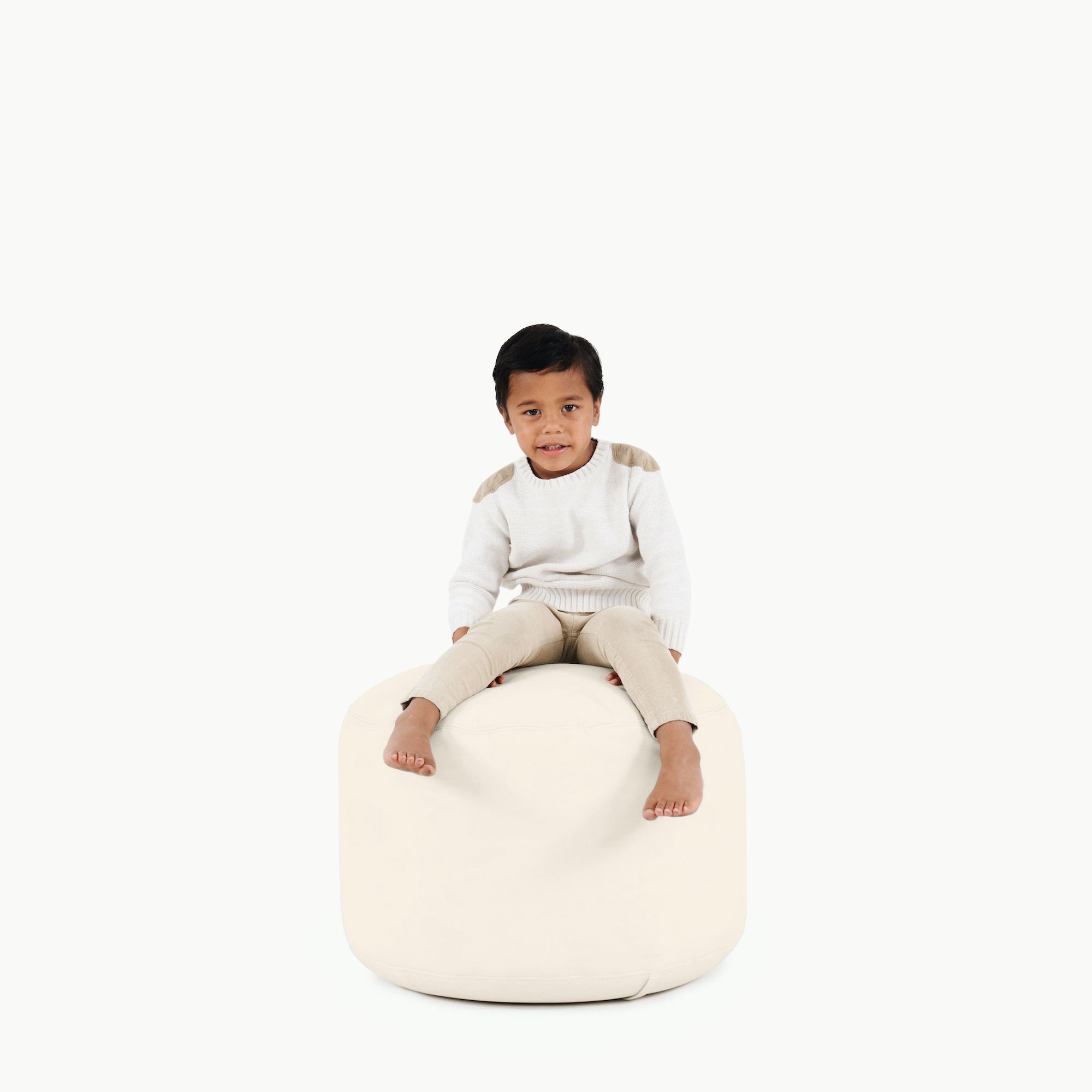 Gathre Pouf Ivory Circle