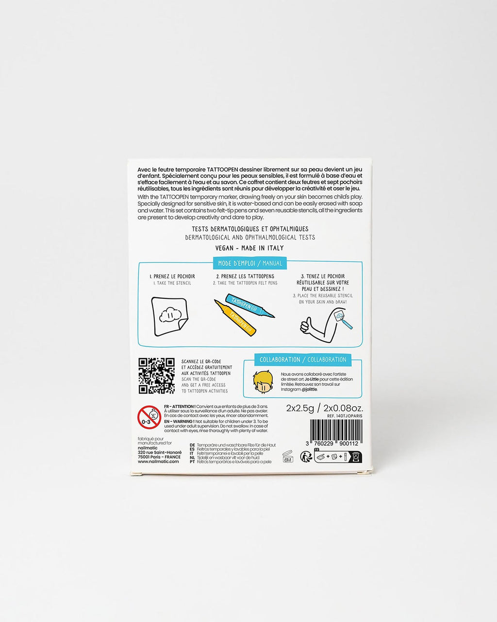 Nailmatic Tattoo Pen Set for Kids PARIS | Playroom Avenue