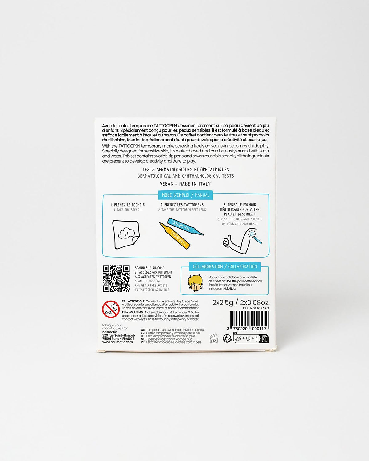 Nailmatic Tattoo Pen Set for Kids PARIS | Playroom Avenue